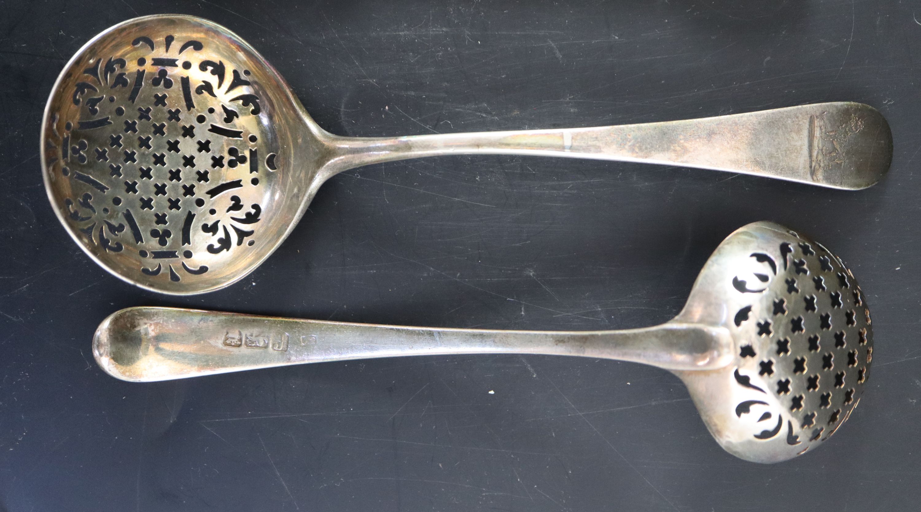 A group of mixed flatware: